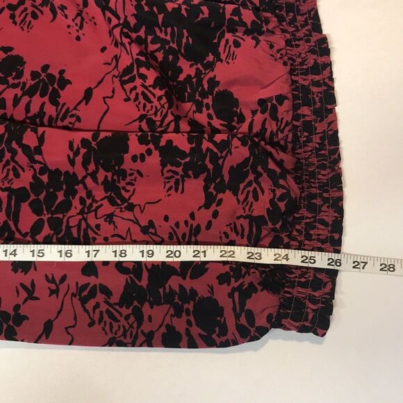 The Limited Red & Black Velvet Embossed Top Sz. small - Picture 7 of 8